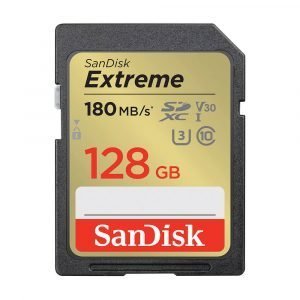 SanDisk 128 GB SDXC Extreme 180MB/s V30 UHS-I U3