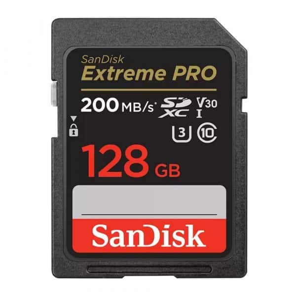 SanDisk SDXC Extreme Pro 128GB 200MB/s U3 V30